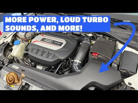 Integrated Engineering Air Intake Install On My Audi S3!
