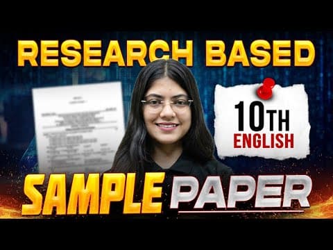 In-depth Analysis Of Cbse Class 10 English Sample Paper By Lisha Ma'am