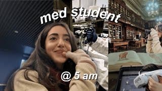 5am Starts & Practical Exams In Med School 🤍 | Stress, Chaos, Conference & Real Student Life