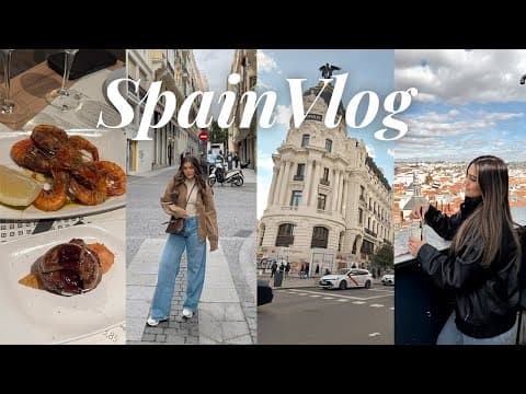 Spain Vlog 🇪🇸 A Week In Madrid! Food, Shopping, Football, Art, Cafes, Sightseeing