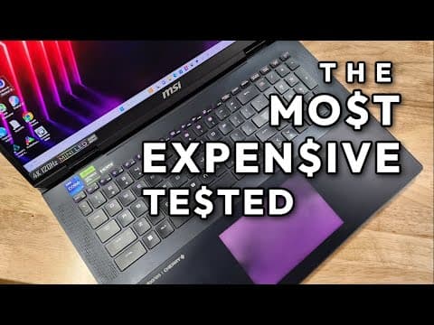 Msi Titan 18 Hx - The Most Expensive Laptop I Have Ever Tested!