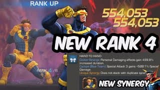 7 Star Cyclops Rank 4 Rank Up & Testing New Dr. Strange Synergy - Marvel Contest Of Champions