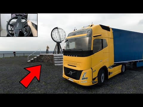 Polar Drive To Nordkapp - Nordic Horizons Dlc | Euro Truck Simulator 2 | Steering Wheel Gameplay