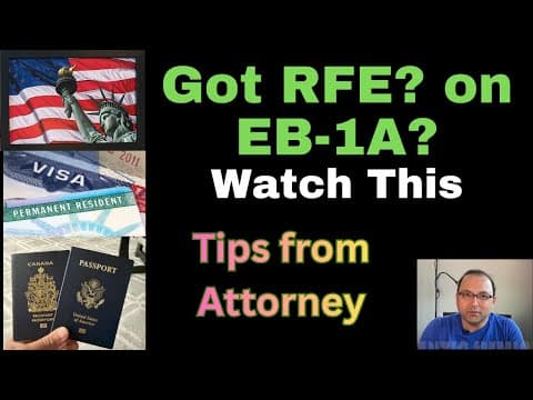 Want To Avoid Rfes On Eb1a? ***watch This Now***