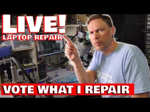 Live Motherboard Repair-- Vote What Laptop I Repair!