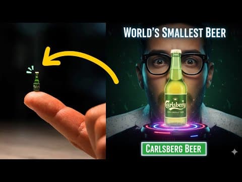Mini Carlsbarg Beer | सिर्फ एक बूंद Beer है इस बॉटल के अंदर 😳😳🍺🍺