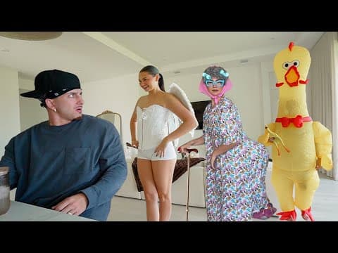 Leaving House In Crazy Costumes Prank On Husband!! *hilarious*