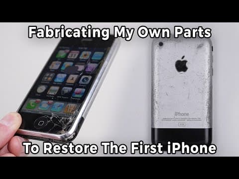 Trashed 1st Generation Iphone Restored To New Condition - Fabricating My Own Parts