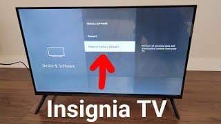 Insignia Led Tv – How To Restore To Factory Defaults
