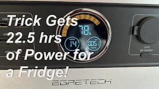 Tricky Portable Power Station Test - Egretech Vs Refrigerator
