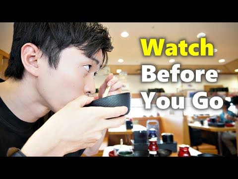 This Is Real Conveyor Belt Sushi In Japan | Japan Travel 2025