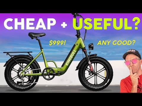 Utility Under $1000 – Kingbull Literider Folding E-bike Review!