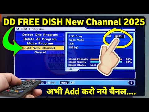 Free Dish Me New Channel Kaise Laye | Dd Free Dish New Channel 2025 | Dd Free Dish New Update Today