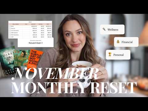 November Reset  🍂  Budgeting, Reflecting, And Goal Setting! Preparing For My Winter Lock-in!