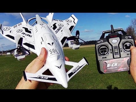 Sg F35 Rtf Vtol Drone-helo-plane Flight Test Review