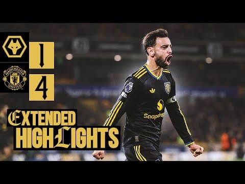 United Hit Four! 🔥 | Wolves V Man Utd | Extended Highlights