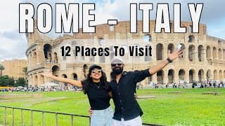 12 Must Visit Places In Rome| Rome 3 Days Itinerary | Places To Visit In Italy | Europe Videos 2025