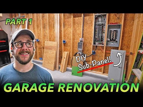 Transforming My Garage Into A Workshop Part 1 : Electrical & Insulation