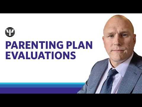 Parenting Plan Evaluations | Chris Mulchay | Apa 2025