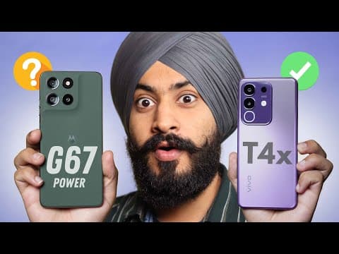Best Camera Phone Under ₹15,000 - Moto G67 Power Vs Vivo T4x