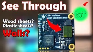 See Through With C1001 Mmwave Human Detection Sensor, Mmwave Sensor With Esp32 Iot