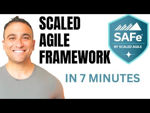 Scaled Agile Framework (safe) Explained In 7 Minutes!