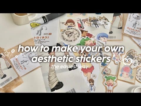 How To Make Your Own Aesthetic Stickers At Home