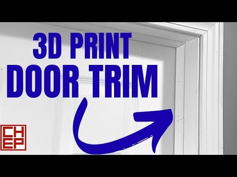 3d Print Any Custom Door Trim And Save $$$