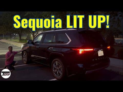 Toyota Sequoia Capstone Lit Up At Night: Inside And Out!