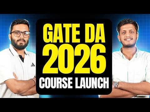 Launching Gate Da 2026 Complete Course | Jay Bansal | The Ml Hub