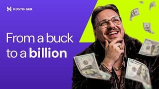 🔴 From A Buck To A Billion, How To Make It Big With Hostinger Website Builder