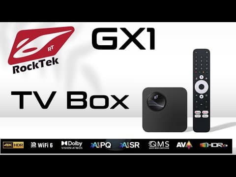Rocktek Gx1 Tv Box - Ai Performance Reltek Chipset Netflix Esn Certified