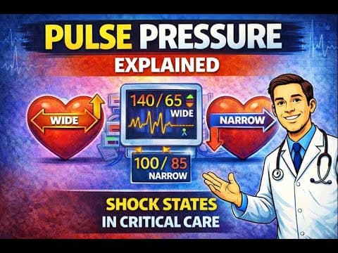 Pulse Pressure Explained | Physiology, Interpretation, And Shock States In Critical Care