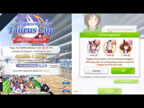 Umamusume: Pretty Derby - Champions Meeting: Taurus Cup Playthrough [pc]