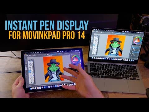 Movinkpad Pro 14 - Instant Pen Display Mode (installation & Review)