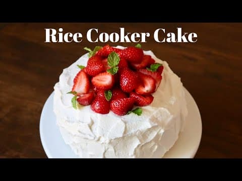 How To Make A Soft & Fluffy Japanese Sponge Cake In A Rice Cooker