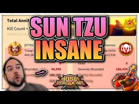 Sun Tzu Prime Is Op [here's Real Kvk Reports As Proof] Rise Of Kingdoms