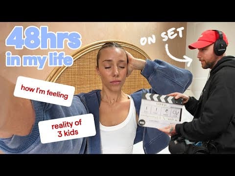 Honest Feelings: 3 Kids, On Set, Motherhood & Changes (vlog)