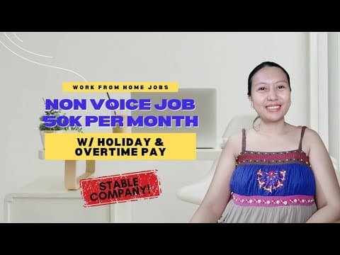 Work From Home Non Voice Job P50k Per Month Worldwide Hiring