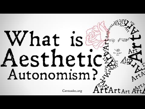 What Is Aesthetic Autonomism?