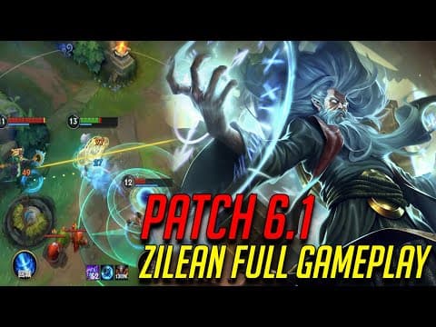 Wild Rift Zilean Full Gameplay New Champion For Patch 6.1