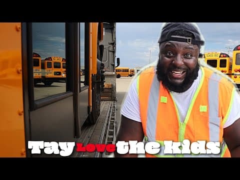 The Absolute First Time Hauling The Kids School Bus “across The Country” Flatbed Truck Driver