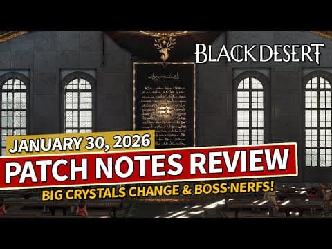Dp Crystals Changed & Academy Improved - Global Lab Patch Jan 30, 2026 | Black Desert