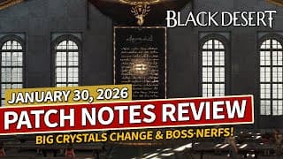 Dp Crystals Changed & Academy Improved - Global Lab Patch Jan 30, 2026 | Black Desert