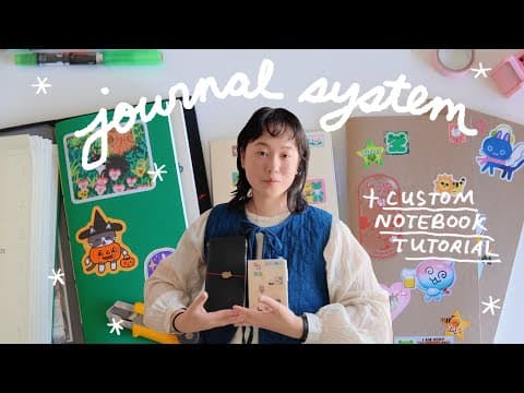 My Journal System & How To Make Custom Notebook Inserts 📖 Traveler's Notebook, Hobonichi Techo