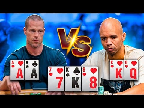 Patrik Antonius Gets Aces Vs Phil Ivey For $990,900!