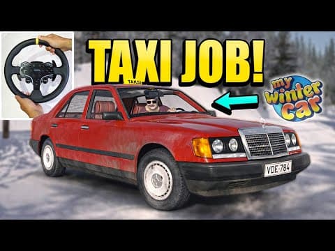 Almost Ruined My Taxi In My Winter Car!