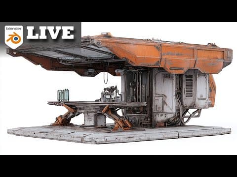 Hard Surface 3d Modeling In Blender Live Tutorial