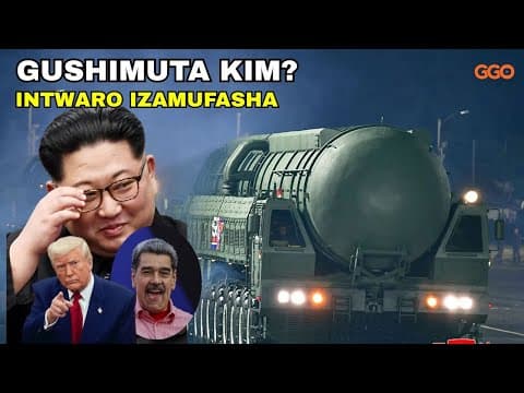 Kim Jong Un Yiyemeje Kutazafatwa Nk'itungo Nka Maduro: Umuti Yawuvuguse: Hwasong-20 Ni Urwego