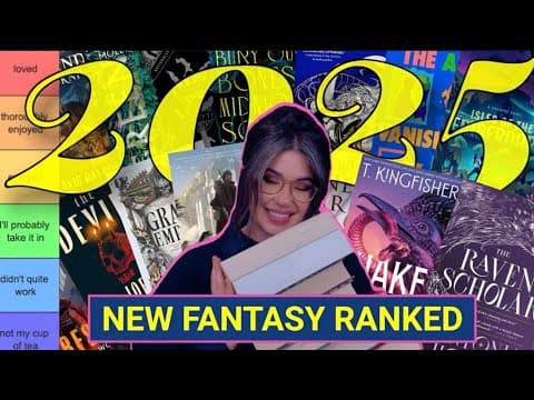 All The New Fantasy Of 2025 Ranked 💫 Ranking Every New Fantasy Book I Picked Up In 2025 📖